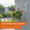 Scroll-Design Metal Wall Bracket for Hanging Accessories and Flowerpots for Indoor & Outdoor Use